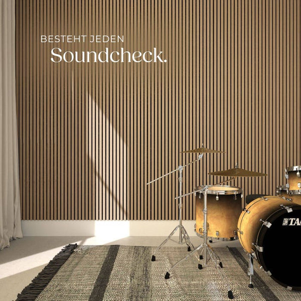 4er Set Akustikpaneele Sonic Wall Eiche hell 4er Set