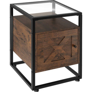 Nachttisch Kidderminster 40x43x60,5cm Industrial dunkelbraun