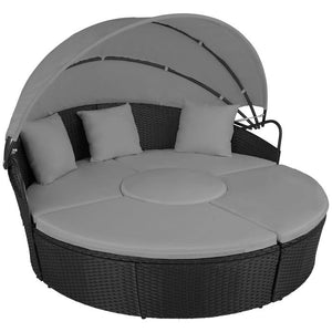 Rattan Sonneninsel Santorin schwarz