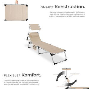 Sonnenliege Lorella beige