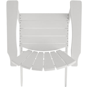 Gartenstuhl im Adirondack-Design weiss/weiss