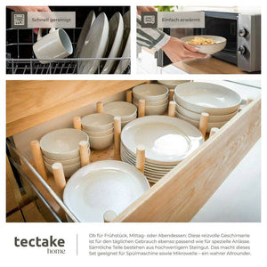 Tafelservice Mare grau 24-tlg.
