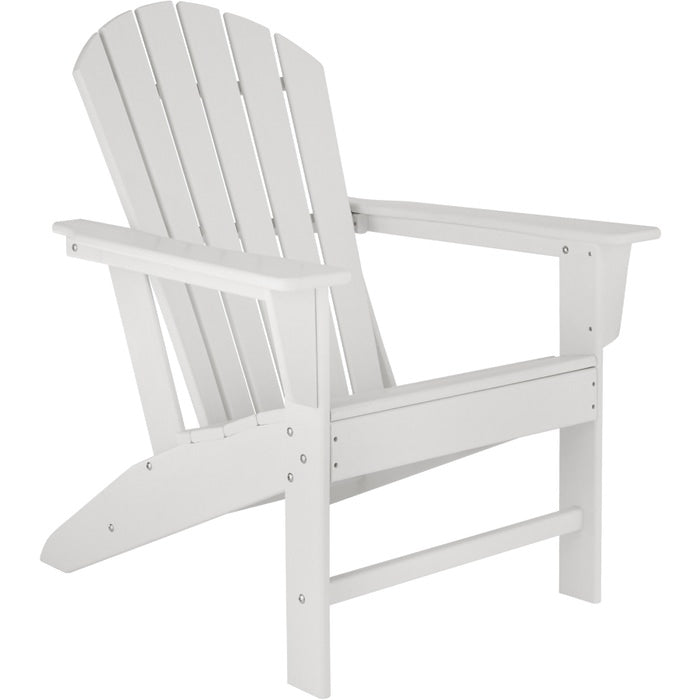 Sedia da giardino in stile Adirondack bianco/bianco