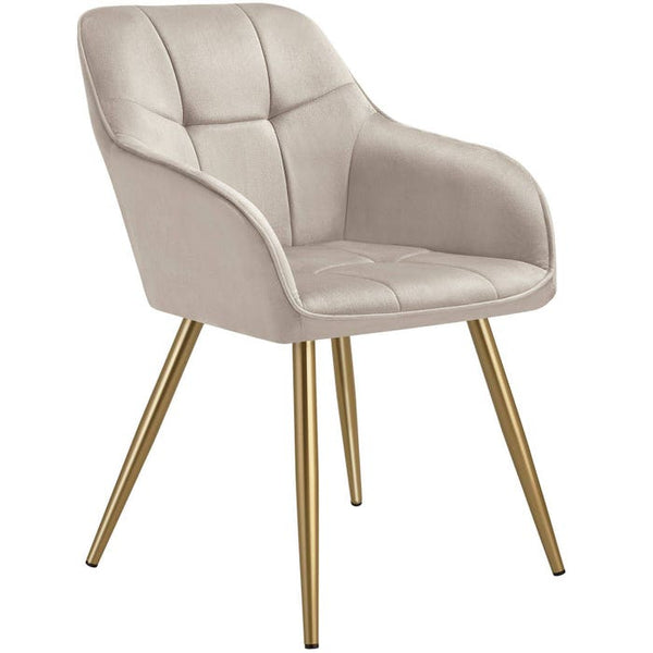 Esszimmerstuhl Marilyn taupe/gold pro Stück