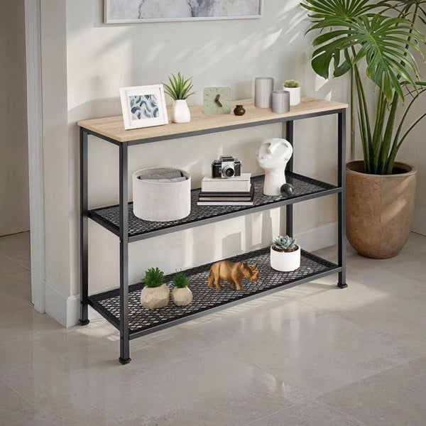 Konsolentisch Bristol Industrial Holz hell, Eiche Sonoma