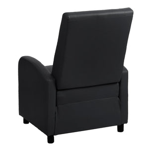 Fernsehsessel Relaxsessel klappbar Kunstleder 99x70x75cm schwarz