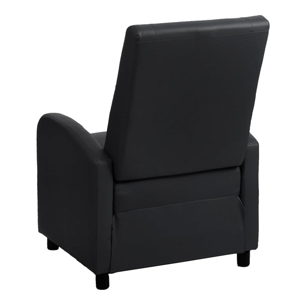Fernsehsessel Relaxsessel klappbar Kunstleder 99x70x75cm schwarz