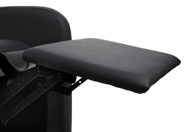 Fernsehsessel Relaxsessel klappbar Kunstleder 99x70x75cm schwarz