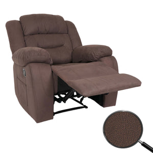 XXL Fernsehsessel Relaxsessel Wildleder-Optik bis 200kg braun