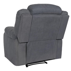 XXL Fernsehsessel Relaxsessel Wildleder-Optik bis 200kg graublau