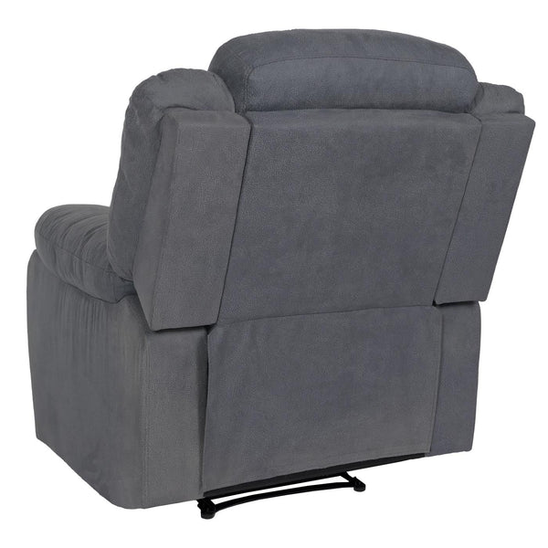 XXL Fernsehsessel Relaxsessel Wildleder-Optik bis 200kg graublau