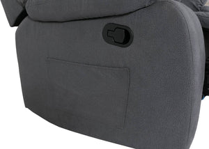 XXL Fernsehsessel Relaxsessel Wildleder-Optik bis 200kg graublau