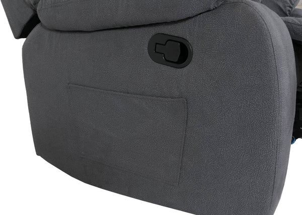 XXL Fernsehsessel Relaxsessel Wildleder-Optik bis 200kg graublau