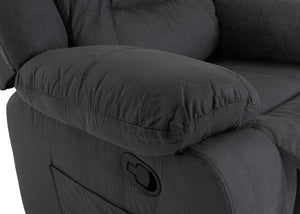 XXL Fernsehsessel Relaxsessel Wildleder-Optik bis 200kg graublau