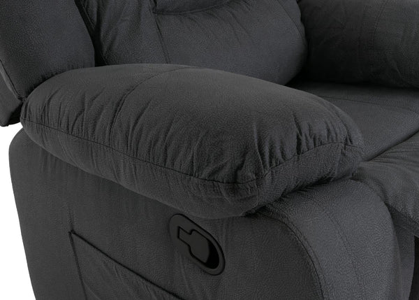 XXL Fernsehsessel Relaxsessel Wildleder-Optik bis 200kg graublau