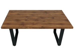 Esszimmertisch Küchentisch Esstisch Industrial MDF Metall 160x90cm Walnuss-Optik
