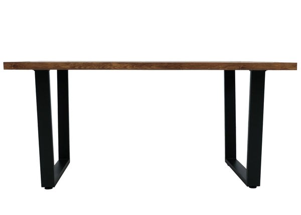 Esszimmertisch Küchentisch Esstisch Industrial MDF Metall 160x90cm Walnuss-Optik