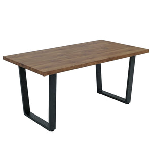 Esszimmertisch Küchentisch Esstisch Industrial MDF Metall 160x90cm Walnuss-Optik