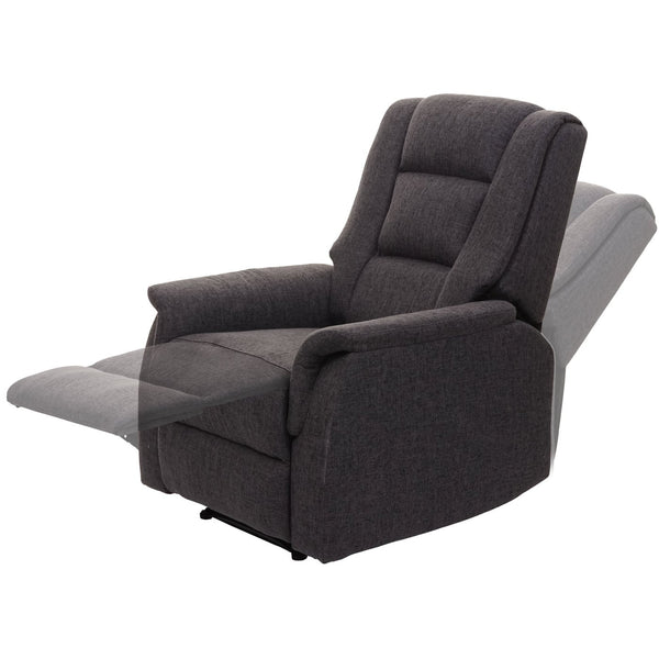 Fernsehsessel Relaxsessel Liegesessel 102x79x96cm Stoff grau