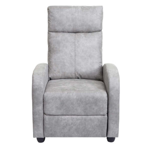 Fernsehsessel Relaxsessel Liegefunktion Stoff vintage hellgrau