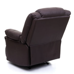Fernsehsessel Relaxsessel Leder Kunstleder 101x87x100cm braun