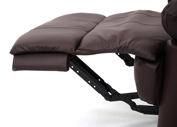Fernsehsessel Relaxsessel Leder Kunstleder 101x87x100cm braun
