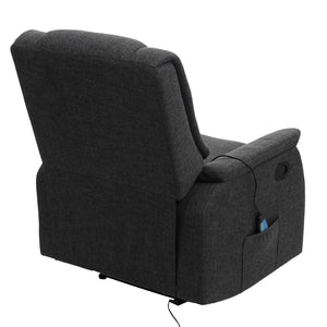Fernsehsessel Relaxsessel Massage Wärmefunktion 102x79x96cm grau