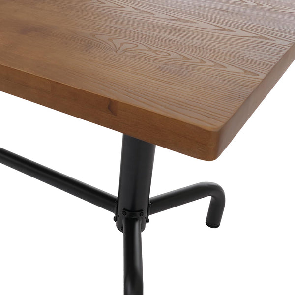 Esszimmertisch Industrial Holz 140x80cm natur schwarzes Gestell