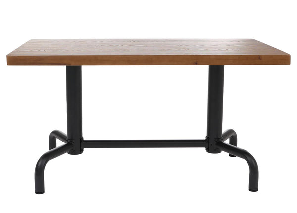 Esszimmertisch Industrial Holz 140x80cm natur schwarzes Gestell