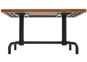 Esszimmertisch Industrial Holz 140x80cm natur schwarzes Gestell