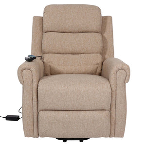 Fernsehsessel Relaxsessel Aufstehhilfe Massage Heizfunktion beige-braun