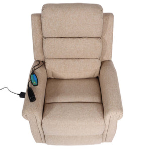 Fernsehsessel Relaxsessel Aufstehhilfe Massage Heizfunktion beige-braun