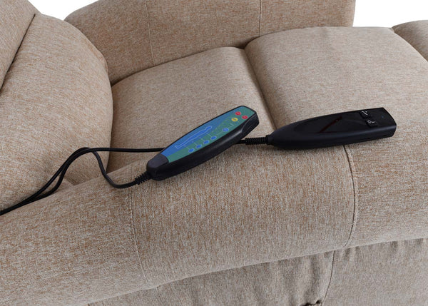 Fernsehsessel Relaxsessel Aufstehhilfe Massage Heizfunktion beige-braun