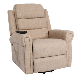 Fernsehsessel Relaxsessel Aufstehhilfe Massage Heizfunktion beige-braun