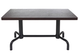 Esszimmertisch Industrial Holz 140x80cm dunkel schwarzes Gestell
