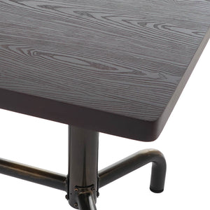 Esszimmertisch Tisch Industrial Holz 140x80cm dunkel bronze Gestell