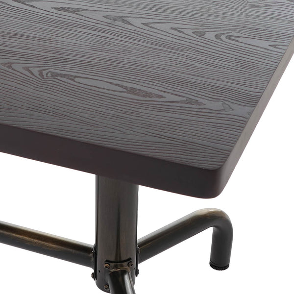 Esszimmertisch Tisch Industrial Holz 140x80cm dunkel bronze Gestell