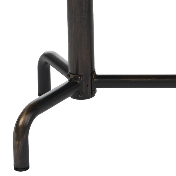 Esszimmertisch Tisch Industrial Holz 140x80cm dunkel bronze Gestell