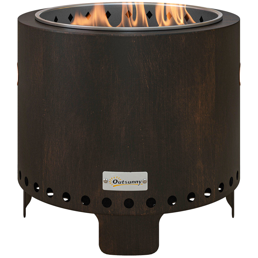 Feuerschale wetterbeständig 45x45x42cm schwarz bronze