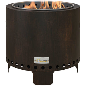 Feuerschale wetterbeständig 45x45x42cm schwarz bronze