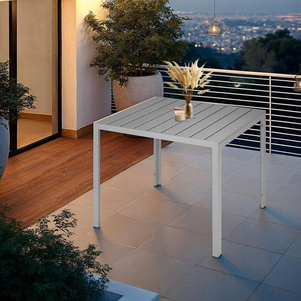 Aluminium Gartentisch Maren silber