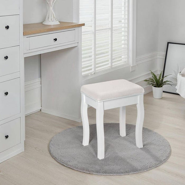 Schminktisch-Hocker, Rosenmuster