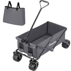 Faltbarer Bollerwagen max. 80kg, grau