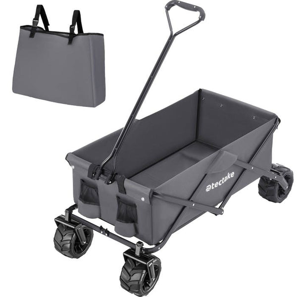 Faltbarer Bollerwagen max. 80kg, grau