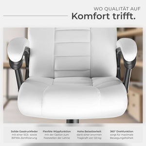 Luxury executive chair - white 