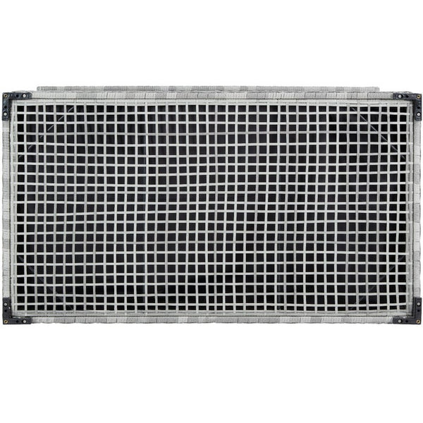 Auflagenbox mit Aluminiumgestell Oslo, 145x82,5x79,5cm - hellgrau