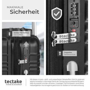 Hartschalenkofferset 4-tlg. Schwarz