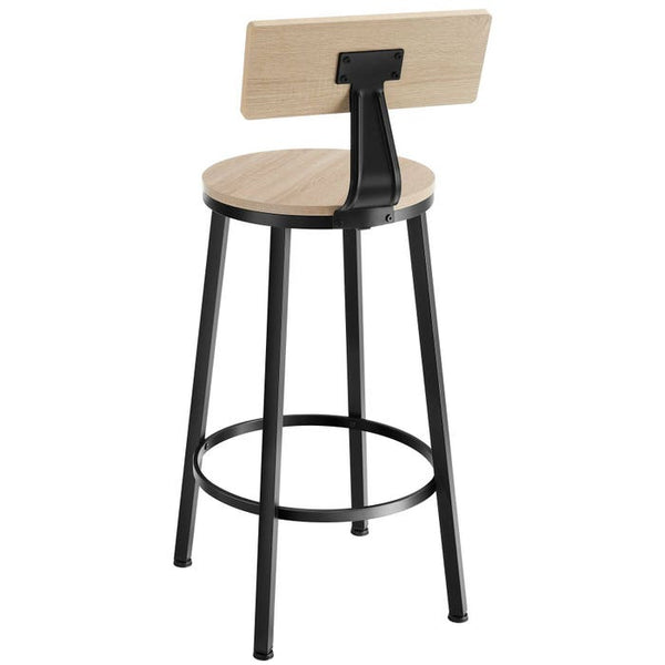 Set Barhocker Poole Industrial Holz hell, Eiche Sonoma 4er Set