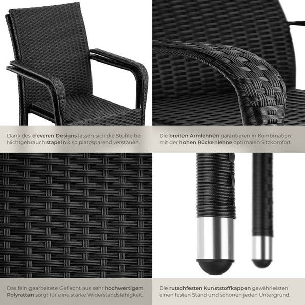 Rattanstuhl Girona 4er Set