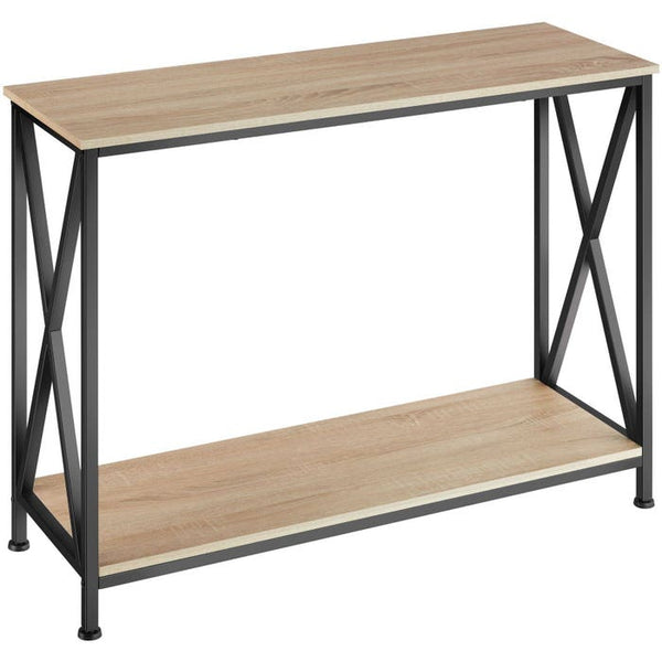 Konsolentisch Tacoma Industrial Holz hell, Eiche Sonoma